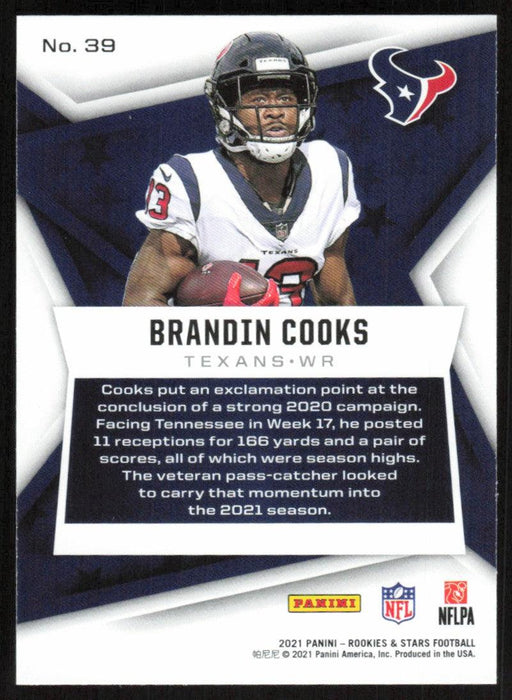 Brandin Cooks 2021 Panini Rookies & Stars # 39 Houston Texans Base - Collectible Craze America