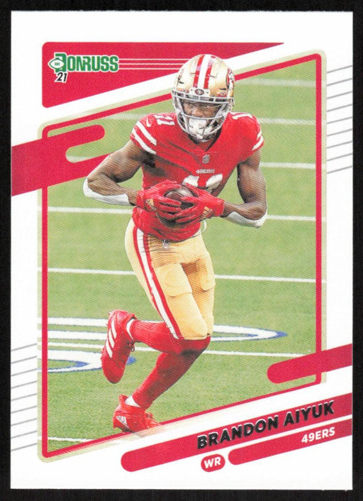 Brandon Aiyuk 2021 Donruss Football # 58 San Francisco 49ers Base - Collectible Craze America