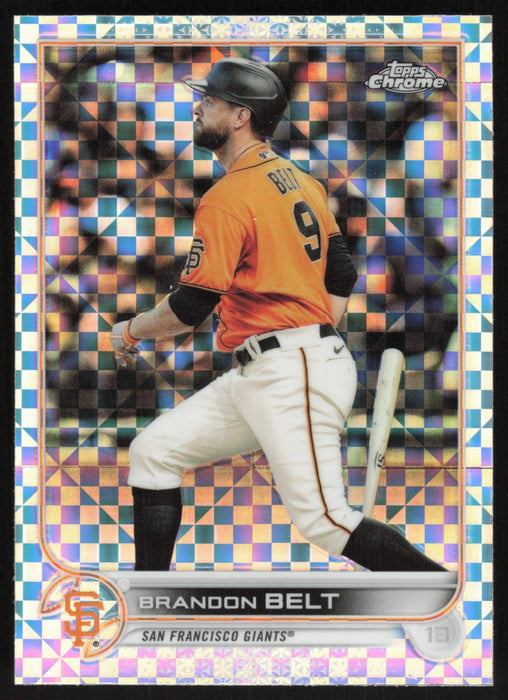 Brandon Belt 2022 Topps Chrome # 26 X-Fractor San Francisco Giants - Collectible Craze America