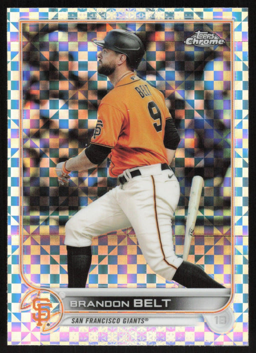 Brandon Belt 2022 Topps Chrome # 26 X-Fractor San Francisco Giants - Collectible Craze America