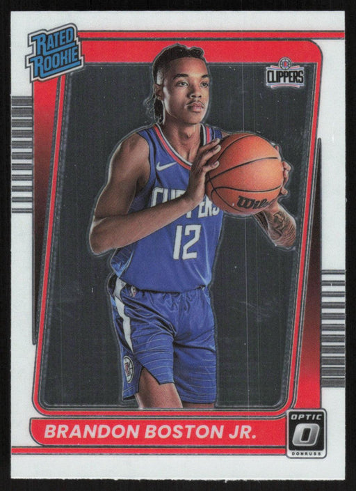Brandon Boston Jr. 2021 Panini Donruss Optic Rated Rookie # 189 RC Los Angeles Clippers - Collectible Craze America