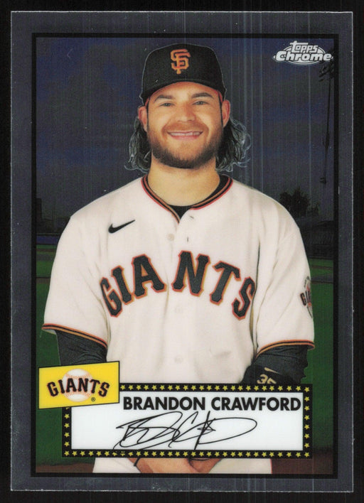 Brandon Crawford 2021 Topps Chrome Platinum Anniversary # 331 San Francisco Giants - Collectible Craze America