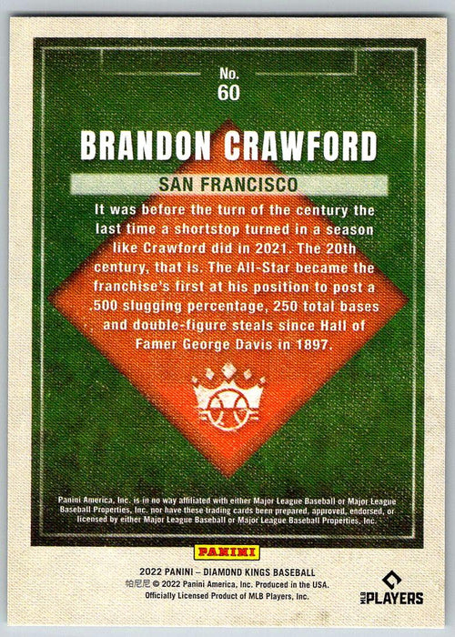 Brandon Crawford 2022 Panini Diamond Kings # 60 San Francisco Giants - Collectible Craze America