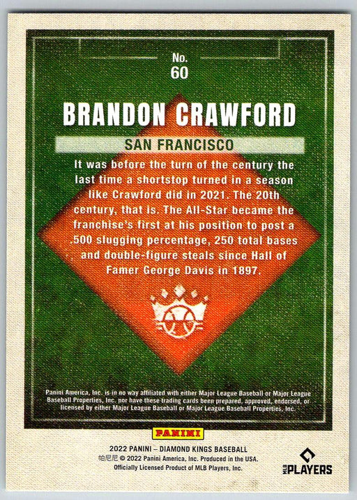 Brandon Crawford 2022 Panini Diamond Kings # 60 San Francisco Giants - Collectible Craze America