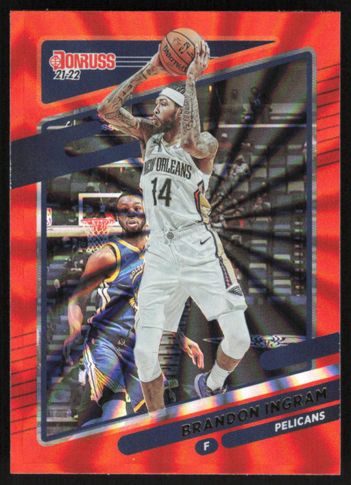 Brandon Ingram 2021 Donruss # 29 Orange Holo Laser New Orleans Pelicans - Collectible Craze America
