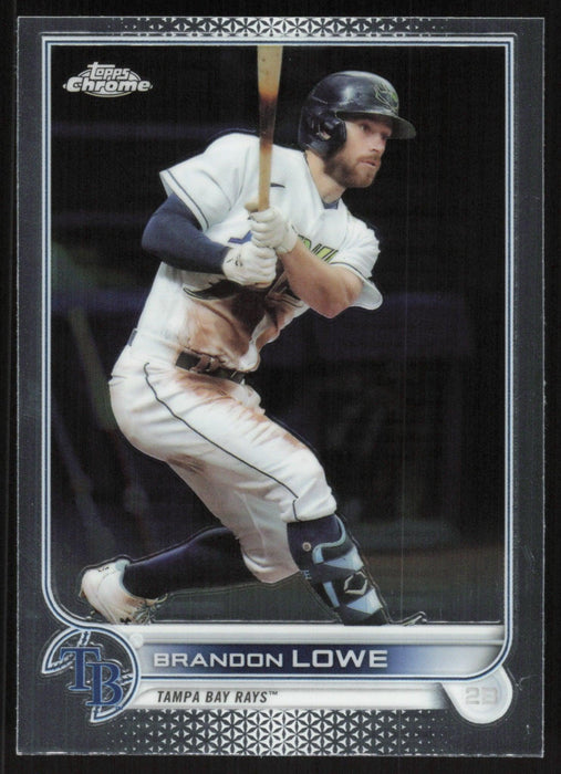Brandon Lowe 2022 Topps Chrome Baseball # 107 Tampa Bay Rays Base - Collectible Craze America