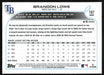 Brandon Lowe 2022 Topps Chrome Baseball # 107 Tampa Bay Rays Base - Collectible Craze America
