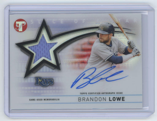 Brandon Lowe 2022 Topps Pristine # SSAR-BL Slice of a Star Tampa Bay Rays - Collectible Craze America