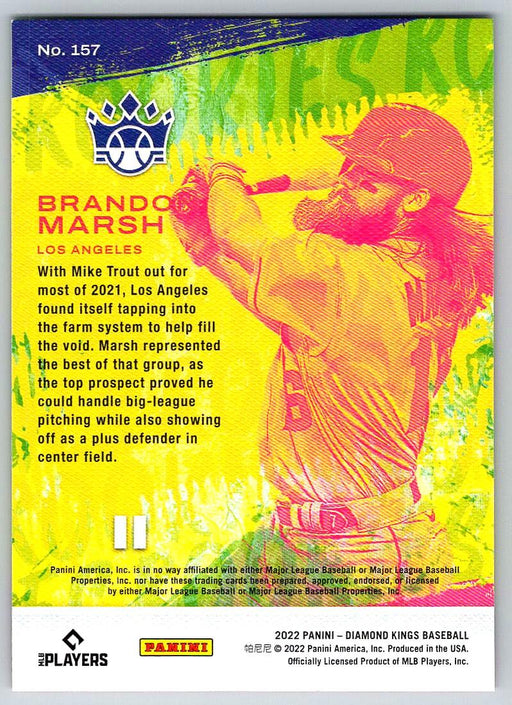 Brandon Marsh 2022 Panini Diamond Kings # 157 RC Los Angeles Angels - Collectible Craze America