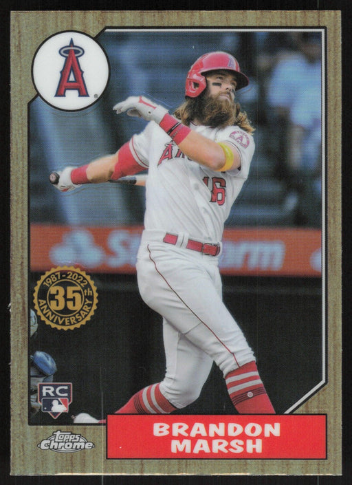 Brandon Marsh 2022 Topps Chrome # 87BC-18 RC 1987 Topps Los Angeles Angels - Collectible Craze America