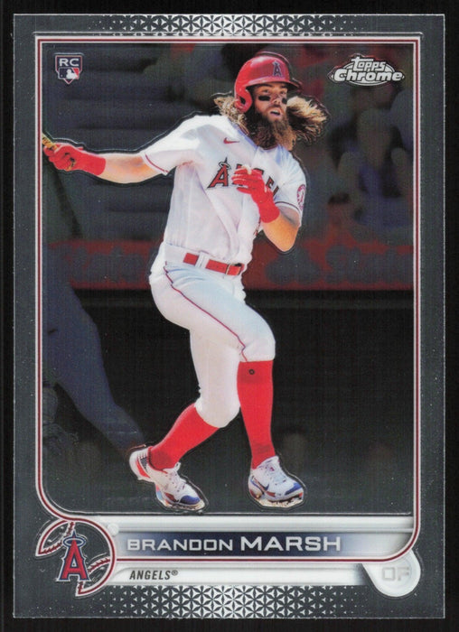 Brandon Marsh 2022 Topps Chrome Baseball # 133 RC Los Angeles Angels Base - Collectible Craze America