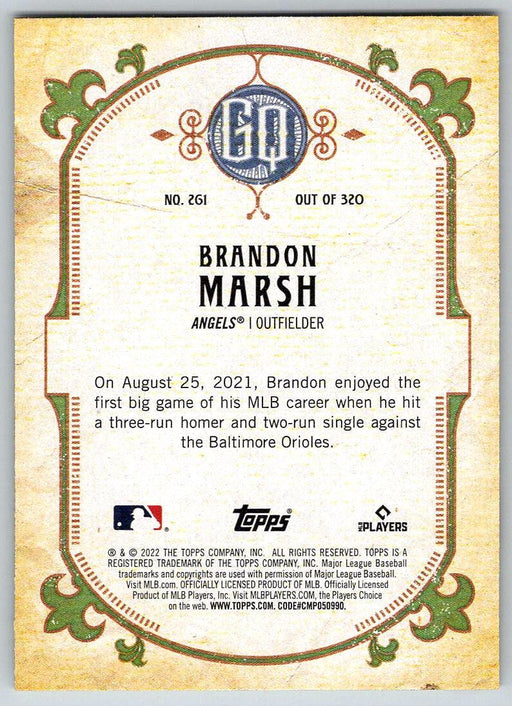 Brandon Marsh 2022 Topps Gypsy Queen # 261 RC Los Angeles Angels - Collectible Craze America
