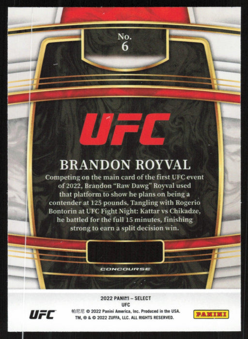 Brandon Royval 2022 Panini Select UFC # 6 Concourse - Collectible Craze America
