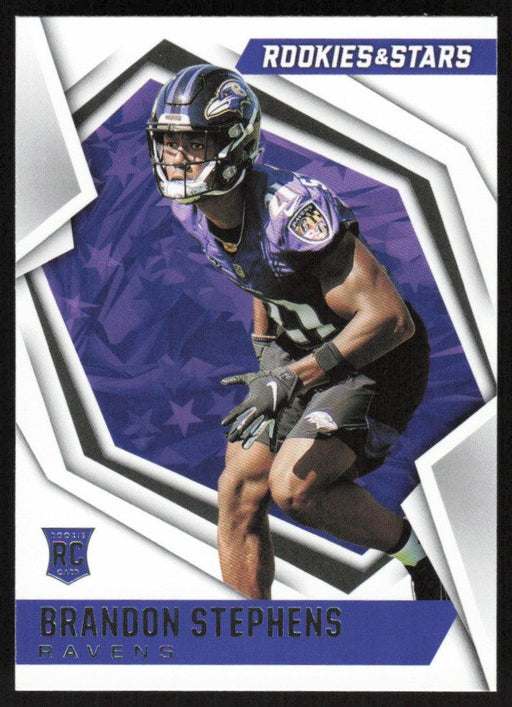 Brandon Stephens 2021 Panini Rookies & Stars # 197 RC Baltimore Ravens Base - Collectible Craze America