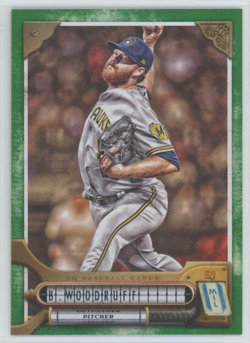 Brandon Woodruff 2022 Topps Gypsy Queen # 256 Green Border Milwaukee Brewers - Collectible Craze America