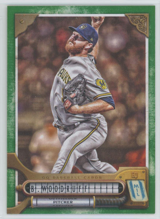 Brandon Woodruff 2022 Topps Gypsy Queen # 256 Green Border Milwaukee Brewers - Collectible Craze America