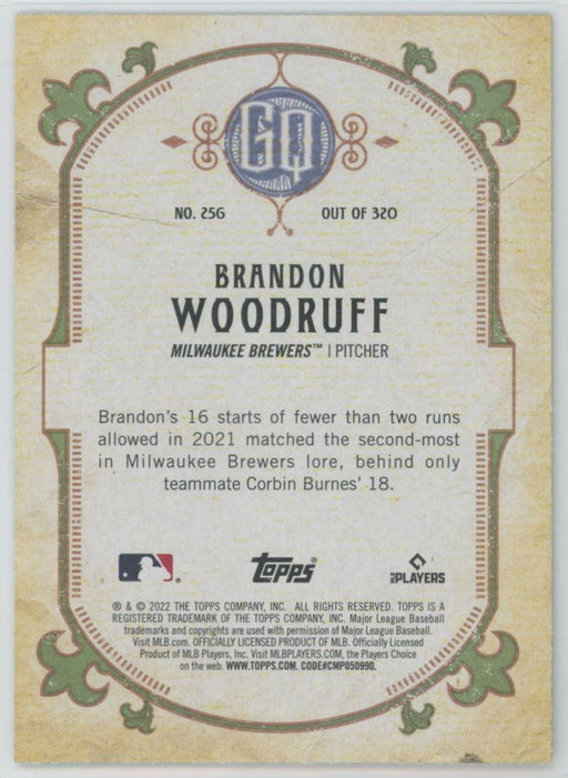 Brandon Woodruff 2022 Topps Gypsy Queen # 256 Green Border Milwaukee Brewers - Collectible Craze America