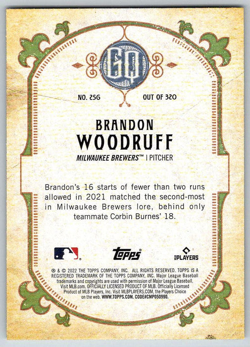 Brandon Woodruff 2022 Topps Gypsy Queen # 256 Milwaukee Brewers - Collectible Craze America
