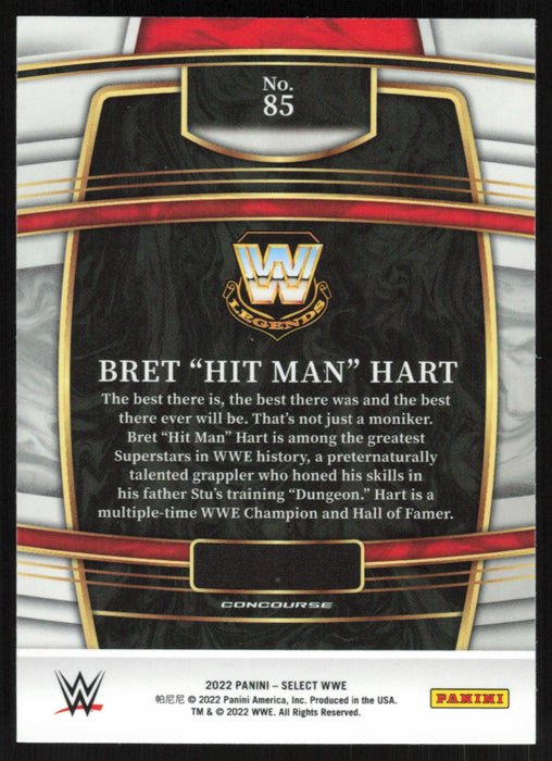 Bret "Hit Man" Hart 2022 Panini Select WWE # 85 Legend Concourse Base - Collectible Craze America