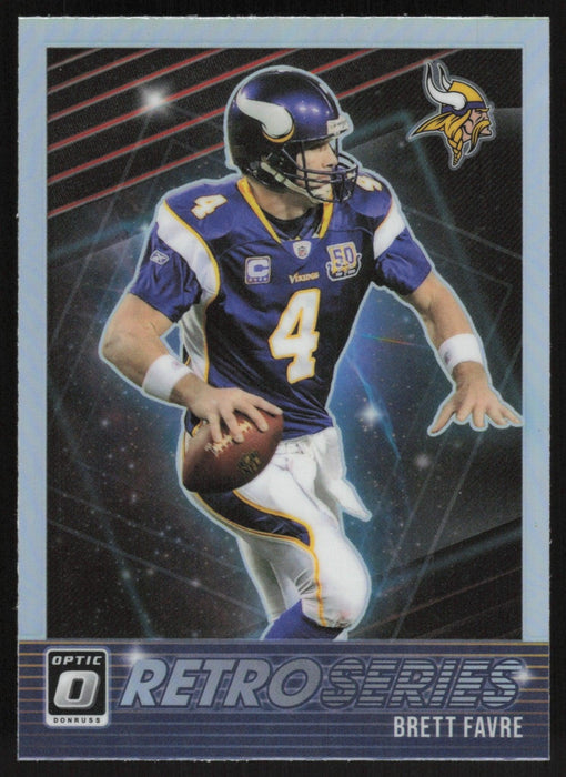 Brett Favre 2021 Donruss Optic Retro Series # RS-BF Silver Prizm Minnesota Vikings - Collectible Craze America