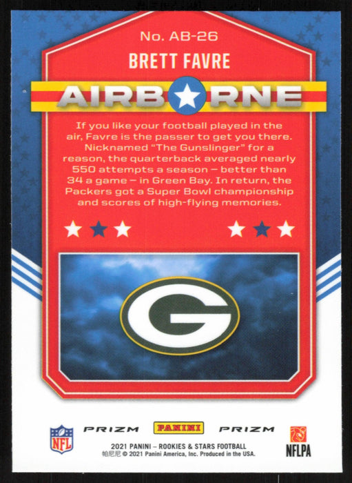 Brett Favre 2021 Panini Rookies & Stars # AB-26 Airborne Longevity Green Bay Packers - Collectible Craze America