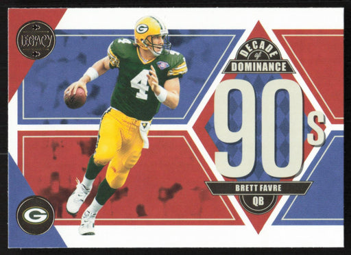 Brett Favre 2022 Panini Legacy Decade of Dominance # DD-7 Green Bay Packers - Collectible Craze America