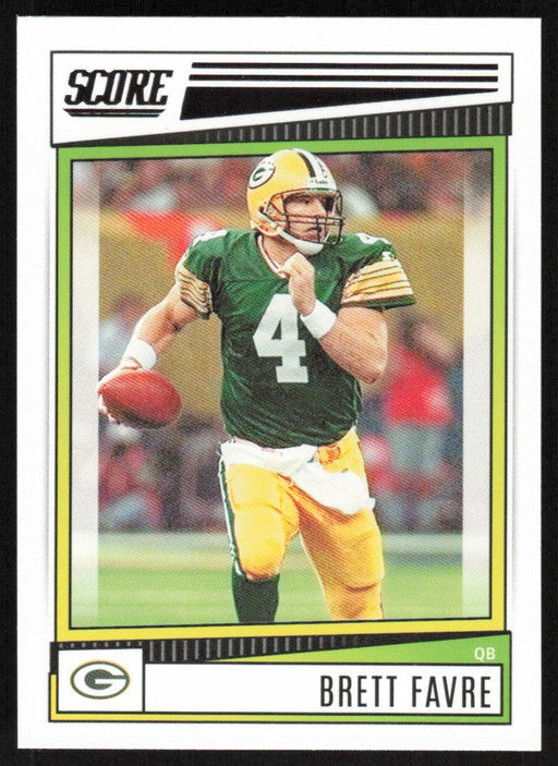 Brett Favre 2022 Panini Score Football # 101 Base Green Bay Packers - Collectible Craze America