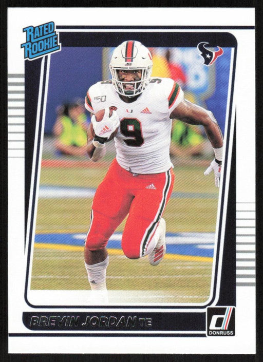 Brevin Jordan 2021 Donruss Football # 308 RC Houston Texans Rated Rookie Base - Collectible Craze America