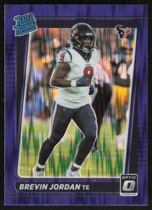 Brevin Jordan 2021 Donruss Optic Rated Rookie # 288 RC Purple Shock Houston Texans - Collectible Craze America