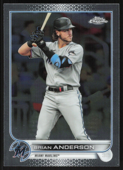 Brian Anderson 2022 Topps Chrome Baseball # 138 Miami Marlins Base - Collectible Craze America