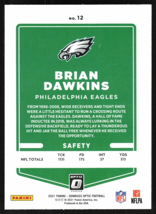 Brian Dawkins 2021 Donruss Optic # 12 Philadelphia Eagles - Collectible Craze America