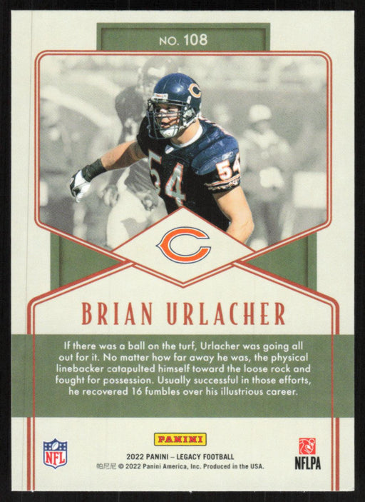 Brian Urlacher 2022 Panini Legacy Legends # 108 Chicago Bears Base - Collectible Craze America