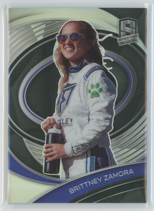 Brittney Zamora 2022 Panini Chronicles Racing Spectra # 24 Silver Prizm - Collectible Craze America