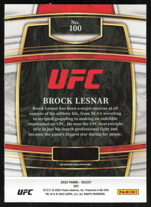 Brock Lesnar 2022 Panini Select UFC # 100 Concourse - Collectible Craze America