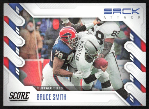 Bruce Smith 2022 Panini Score Football # SA-BS Sack Attack Buffalo Bills - Collectible Craze America