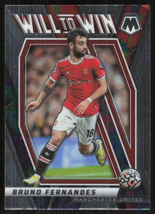 Bruno Fernandes 2021 Panini Mosaic Premier League # 34 Will to Win Manchester United - Collectible Craze America