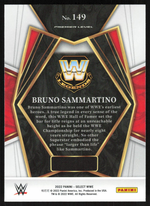 Bruno Sammartino 2022 Panini Select WWE # 149 Legend Premier Level Base - Collectible Craze America