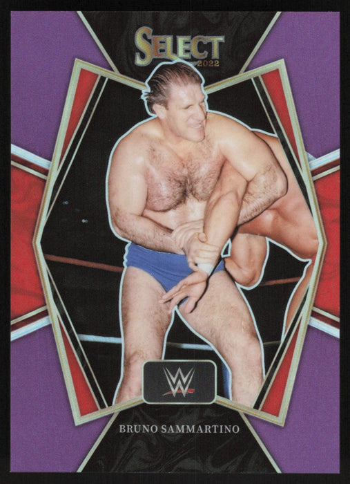 Bruno Sammartino 2022 Panini Select WWE # 149 Premier Level Purple Prizm 5/75 WWE Legends - Collectible Craze America