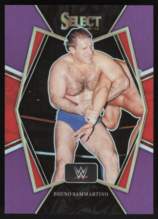 Bruno Sammartino 2022 Panini Select WWE # 149 Premier Level Purple Prizm 5/75 WWE Legends - Collectible Craze America