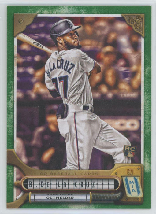 Bryan De La Cruz 2022 Topps Gypsy Queen # 35 RC Green Border Miami Marlins - Collectible Craze America
