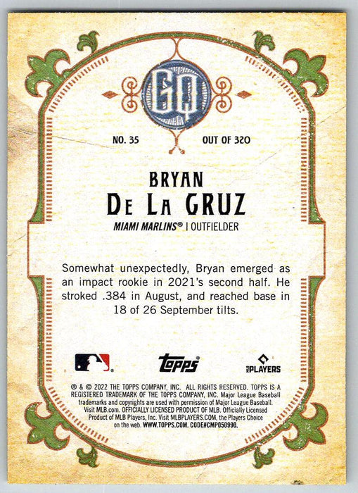 Bryan De La Cruz 2022 Topps Gypsy Queen # 35 RC Miami Marlins - Collectible Craze America
