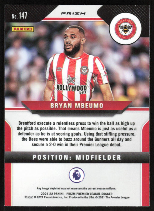 Bryan Mbeumo 2021 Panini Prizm Premier League # 147 RC Pink Ice Brentford - Collectible Craze America