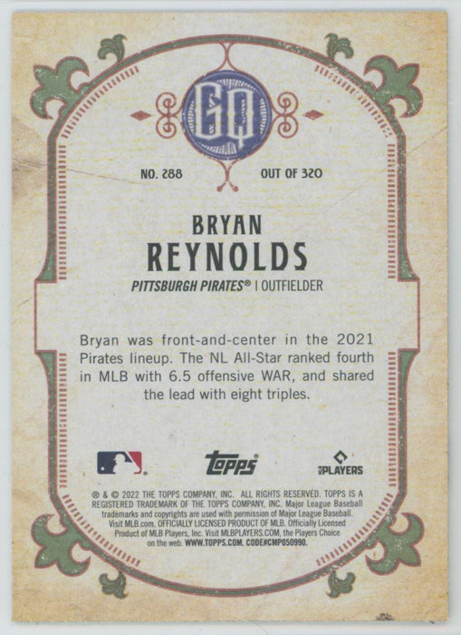 Bryan Reynolds 2022 Topps Gypsy Queen # 288 Pittsburgh Pirates - Collectible Craze America