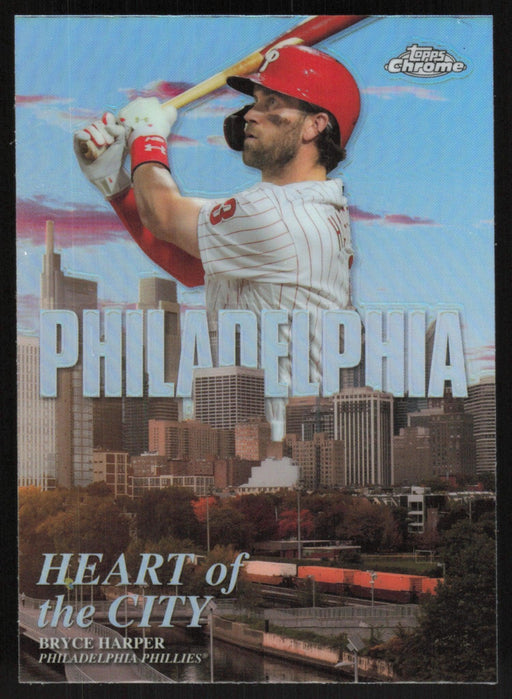 Bryce Harper 2022 Topps Chrome # HOC-1 Heart of the City Philadelphia Phillies - Collectible Craze America