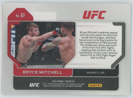 Bryce Mitchell 2022 Panini Prizm UFC # 67 - Collectible Craze America