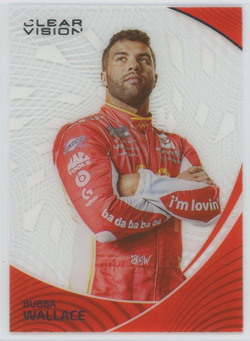 Bubba Wallace 2022 Panini Chronicles Racing Clear Vision # 11 - Collectible Craze America
