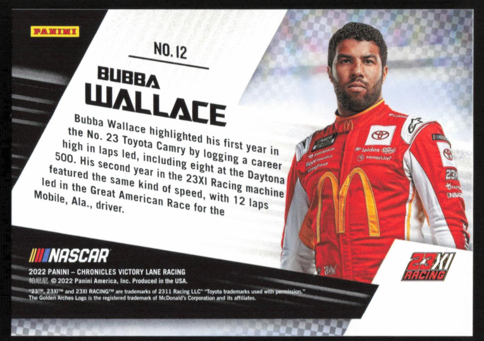 Bubba Wallace 2022 Panini Chronicles Racing Pedal to the Metal # 12 - Collectible Craze America