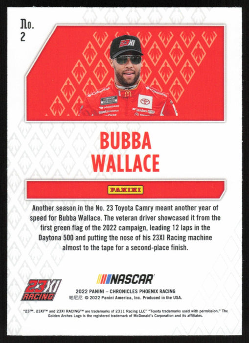 Bubba Wallace 2022 Panini Chronicles Racing Phoenix # 2 - Collectible Craze America