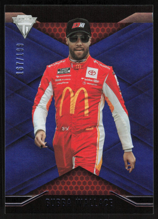 Bubba Wallace 2022 Panini Chronicles Racing Titanium # 2 Blue 167/199 - Collectible Craze America
