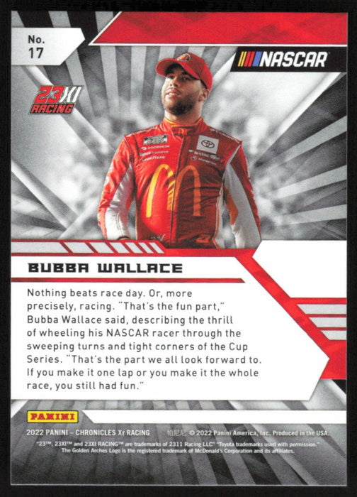 Bubba Wallace 2022 Panini Chronicles Racing Xr # 17 - Collectible Craze America